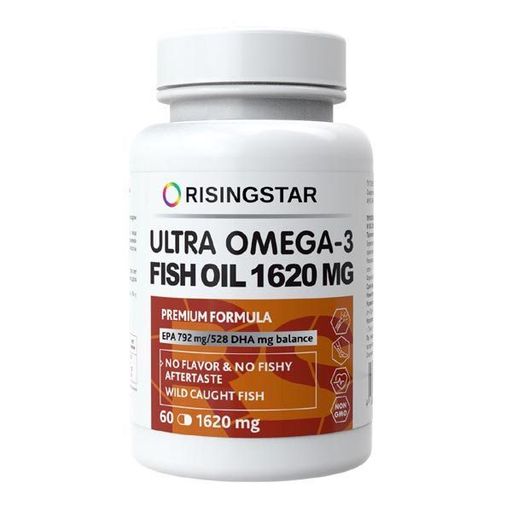 Risingstar Омега-3 Ультра высокой концентрации, капсулы, для взрослых и детей с 3 лет, 60 шт.